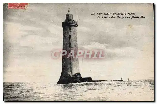 Ansichtskarte AK Phare des barges en pleine mer Les Sables d&#39Olonne