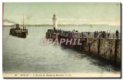 Cartes postales Phare Royan L&#39arrivee du bateau de Bordeaux