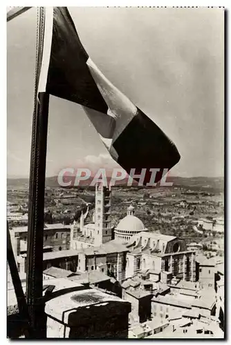 Cartes postales moderne Militaria De Tunis a Sienne 3 jullet 1944 Le drapeau Francais flotte sur l&#39hotel de ville a S