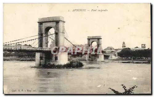 Cartes postales Pont suspendu Avignon