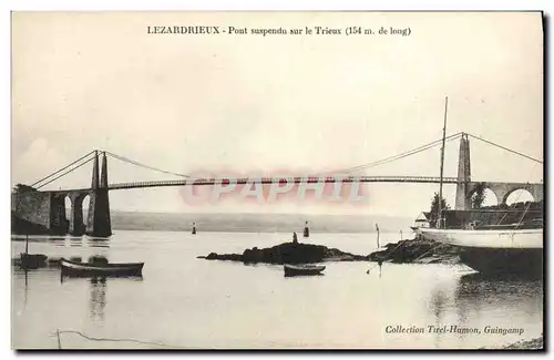 Cartes postales Pont suspendu sur le Trieux Lezardrieux