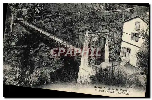 Cartes postales Pont suspendu de Merle