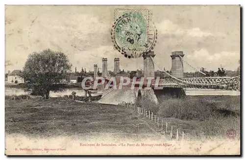 Cartes postales Pont Environs de Sancoins Le pont de Mornay sur Allier