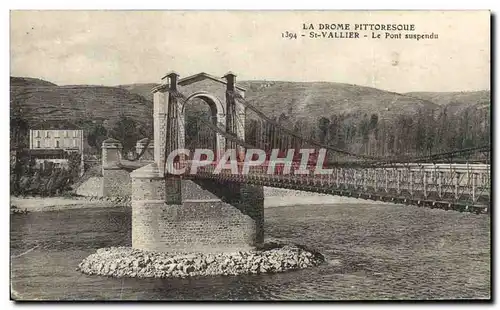 Cartes postales Pont suspendu St Vallier