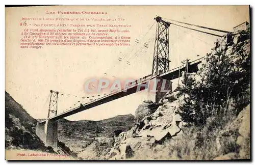 Cartes postales Pont Gisclard Passage d&#39un train electrique