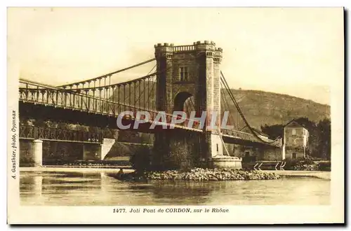 Cartes postales Pont Joli pont de Cordon sur le Rhone