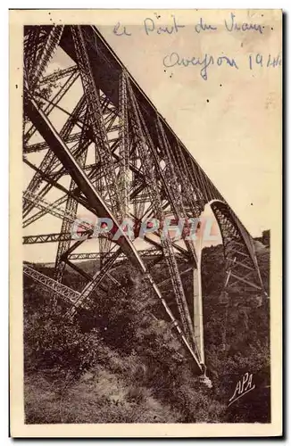 Cartes postales Pont Viaduc du Viaur Gorges du Viaur vu de profil