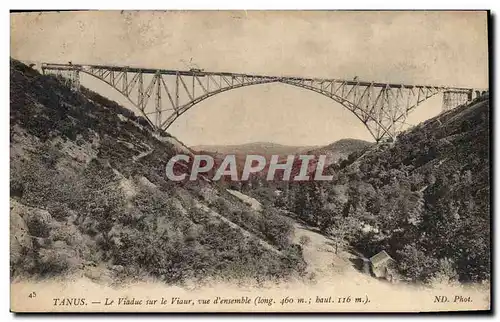 Ansichtskarte AK Pont Tanus Le viaduc sur la Viaur Vue d&#39ensemble