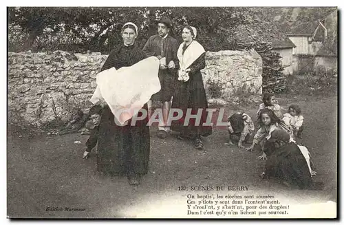 Ansichtskarte AK Folklore Scenes du Berry Enfants