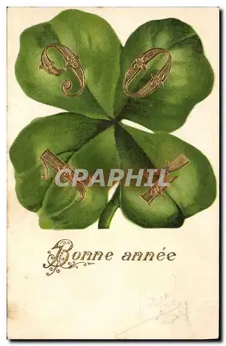 Cartes postales Fantaisie Fleurs Annee 1904 Trefle
