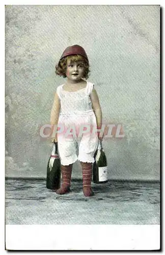 Ansichtskarte AK Fantaisie Enfant Champagne