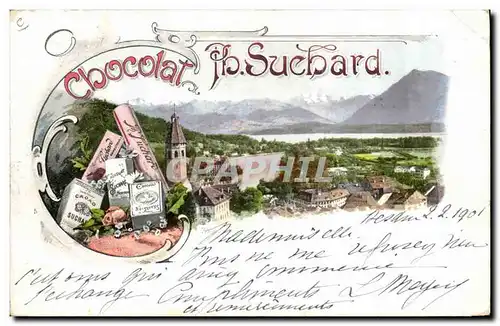 Cartes postales Publicite Chocolat Suchard