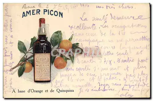 Ansichtskarte AK Publicite Amer Picon A base d&#39orange et de Quinquina