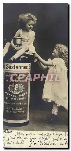 Cartes postales Publicite Enfants Saxlehner