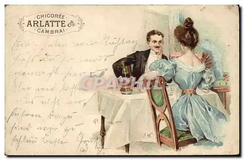 Cartes postales Publicite Chicoree Arlatte Cambrai Femme