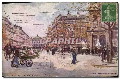 Cartes postales Fantaisie Illustrateur Stein Paris Avenue de L&#39Opera