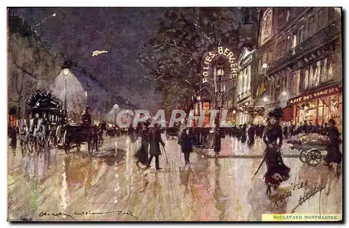 Cartes postales Fantaisie Illustrateur Stein Paris Boulevard Montmartre