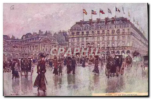 Ansichtskarte AK Fantaisie Illustrateur Stein Paris Le Palais Royal