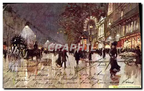 Cartes postales Fantaisie Illustrateur Stein Paris Boulevard Montmartre