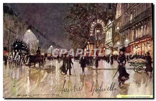 Ansichtskarte AK Fantaisie Illustrateur Stein Paris Boulevard Montmartre