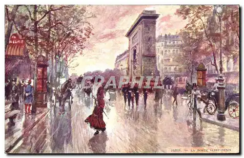 Cartes postales Fantaisie Illustrateur Stein Paris La Porte Saint Denis