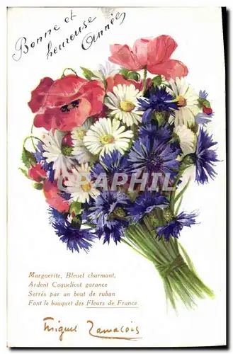 Cartes postales Fantaisie Fleurs