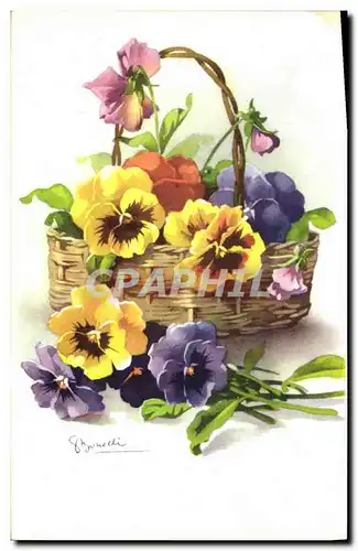 Cartes postales Fantaisie Fleurs