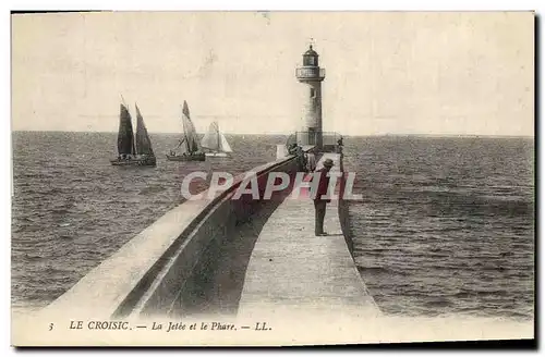 Ansichtskarte AK Le Croisic La jetee et le Phare