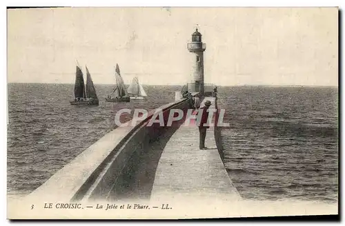 Cartes postales Le Croisic La jetee et le Phare