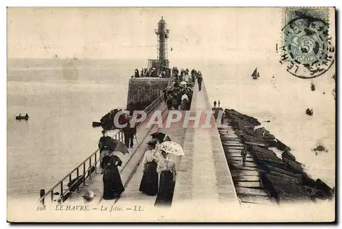 Cartes postales Phare Le Havre La jetee