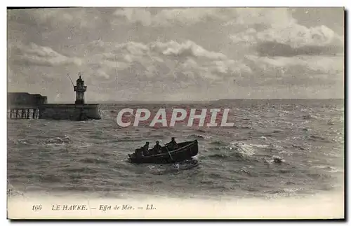 Cartes postales Phare Le Havre Effet de mer