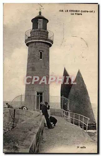 Cartes postales Phare Le Croisic Le phare Bateau