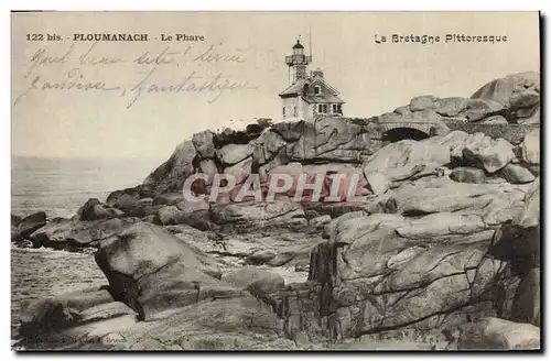 Ansichtskarte AK Phare Ploumanach le phare