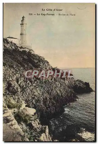 Cartes postales Phare Le Cap Ferrat Rochers et phare