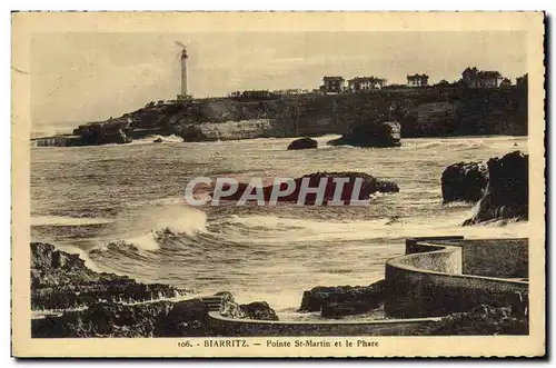 Cartes postales Biarritz Pointe St Martin et le Phare