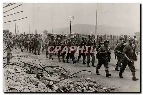 Moderne Karte Militaria De Sienne a Belfort Les Francais progressent vers Toulon