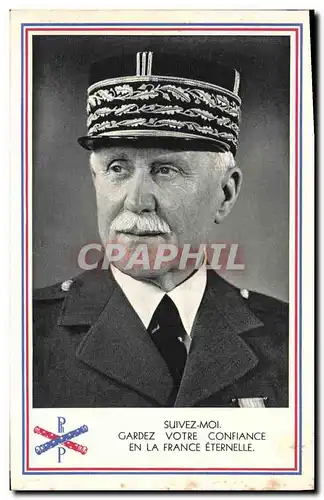 Moderne Karte Militaria Marechal Petain