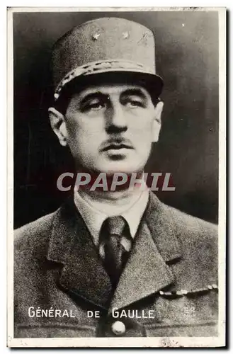 Cartes postales moderne Militaria Generale de Gaulle