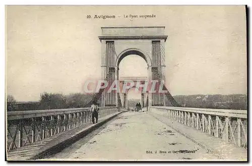 Cartes postales Pont suspendu Avignon