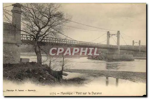 Cartes postales Pont sur la Durance Manosque