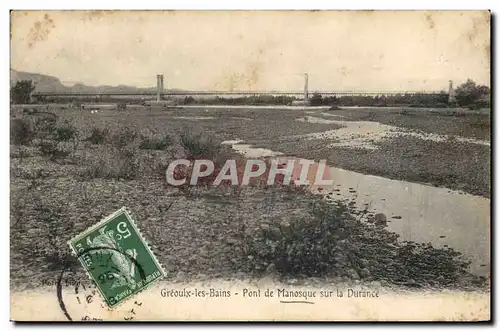 Cartes postales Pont de Manosque sr la Durance Greoulx les Bains