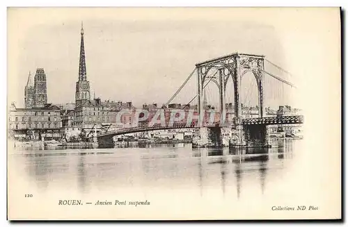 Cartes postales Ancien Pont suspendu Rouen