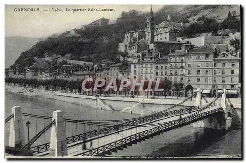 Cartes postales Pont Grenoble L&#39Isere Le quartier St Laurent
