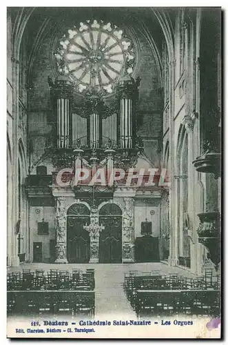 Cartes postales Orgue Beziers Cathedrale St Nazaire Les orgues