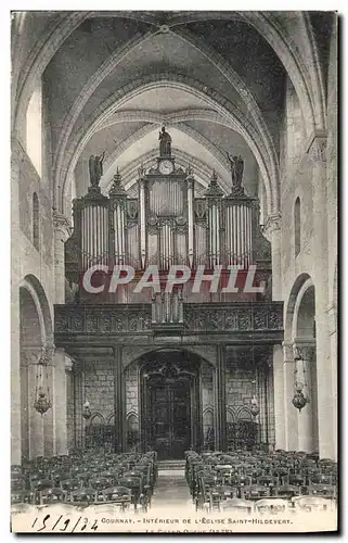 Cartes postales Orgue Gournay Interieur de l&#39eglise Saint Hildevert