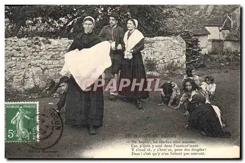 Ansichtskarte AK Folklore Scenes du Berry Enfants