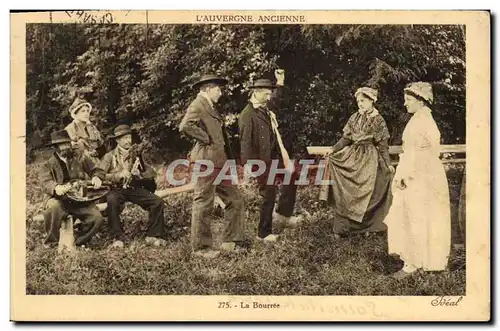 Ansichtskarte AK Folklore Auvergne La bourree