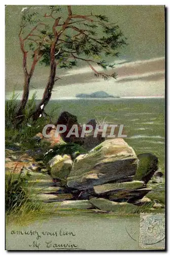 Cartes postales Fantaisie Fleurs Paysage