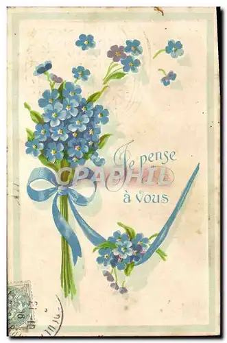 Cartes postales Fantaisie Fleurs