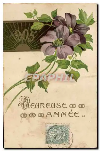 Cartes postales Fantaisie Fleurs Annee 1905
